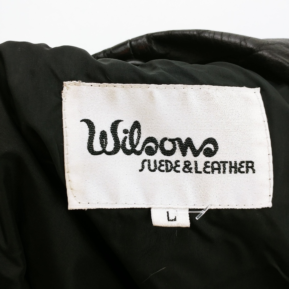 Vintage Wilson's Black Leather coat Rad - Picture 7 of 8